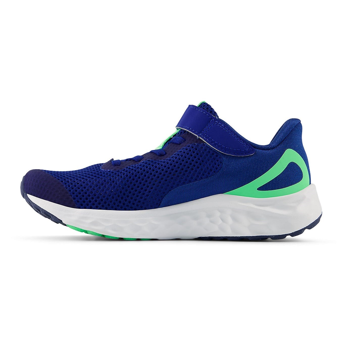 New Balance Fresh Foam Arishi v4 Velcro - Kids Running Shoes - Galaxy Blue/Lime - image 3