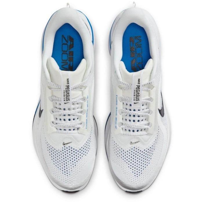 Nike Pegasus Premium - Mens Running Shoes - White/Black/Photo Blue/Platinum