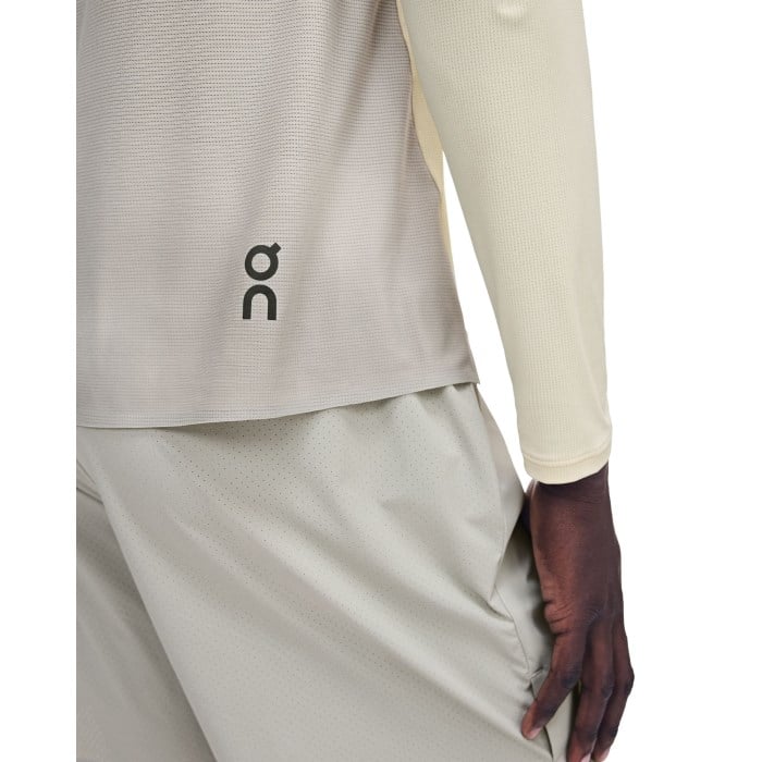 On Running Performance Long-T Mens Running Top - Hare/Brume - image 7