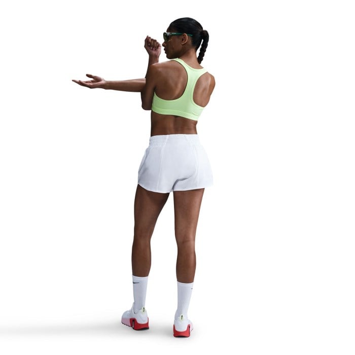 Nike Swoosh Padded Womens Sports Bra - Barely Volt/White