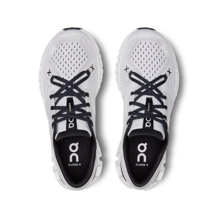 On Cloud X 4 - Womens Running Shoes - Ivory Black