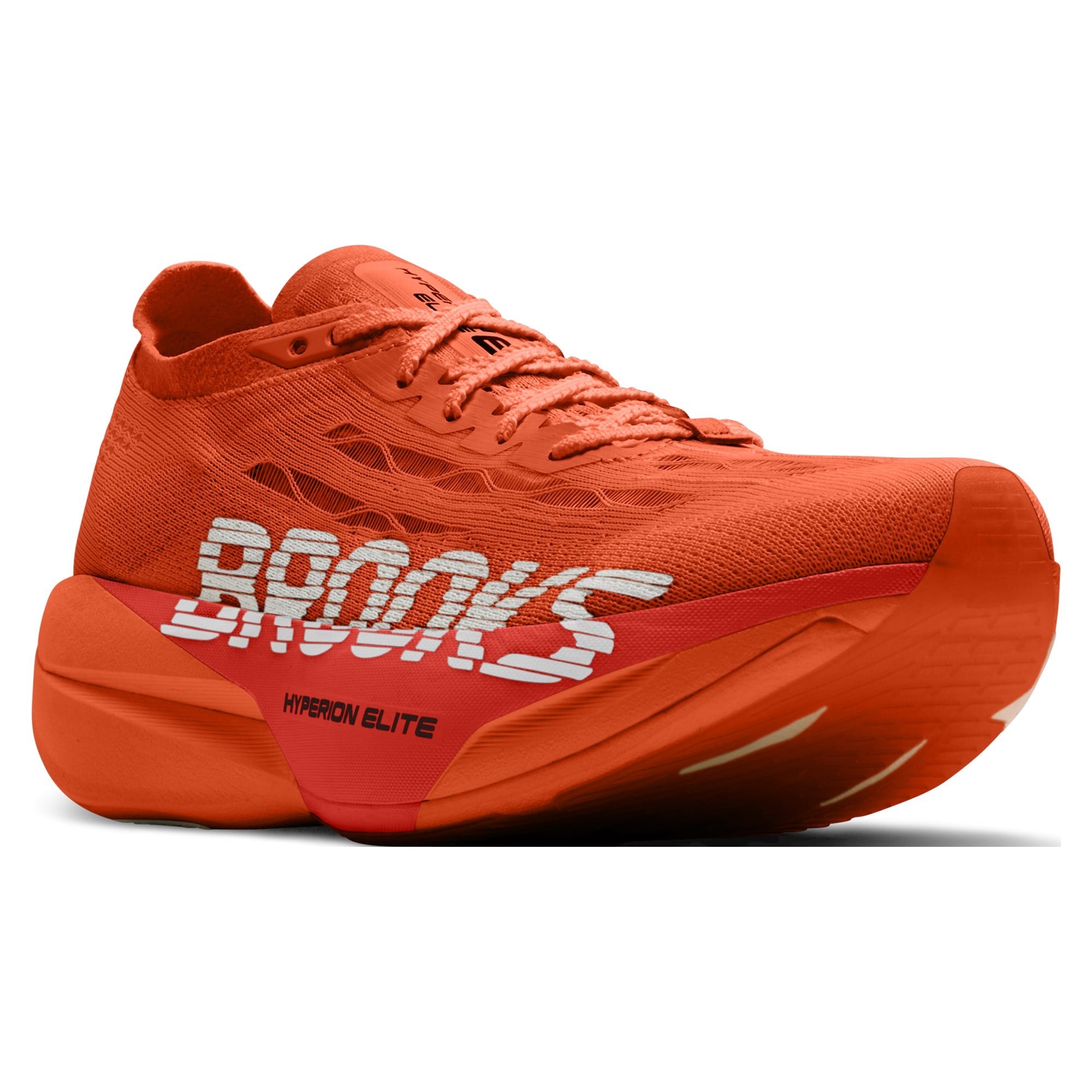 Brooks Hyperion Elite 6 - Unisex Racing Shoes - Tigerlily/Red/White - image 2