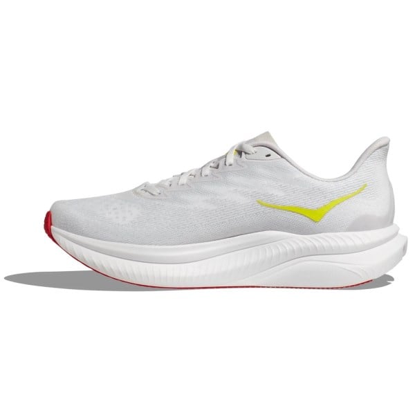 Hoka Mach 6 - Mens Running Shoes - White/Nimbus Cloud