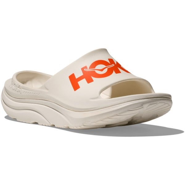 Hoka Ora Athletic Slide 3 - Unisex Recovery Slides - Frost/Lava
