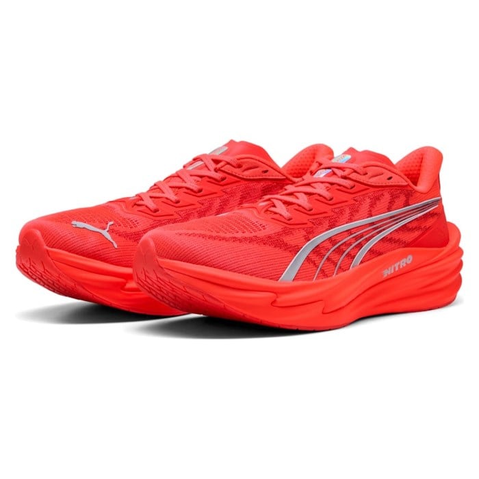 Puma Deviate Nitro 4 - Mens Running Shoes - Ultra Red/Puma Silver - image 6