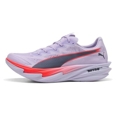Puma Deviate Nitro Elite 4 - Mens Running Shoes - Light Lavender/Ultra Red/Inky Depths