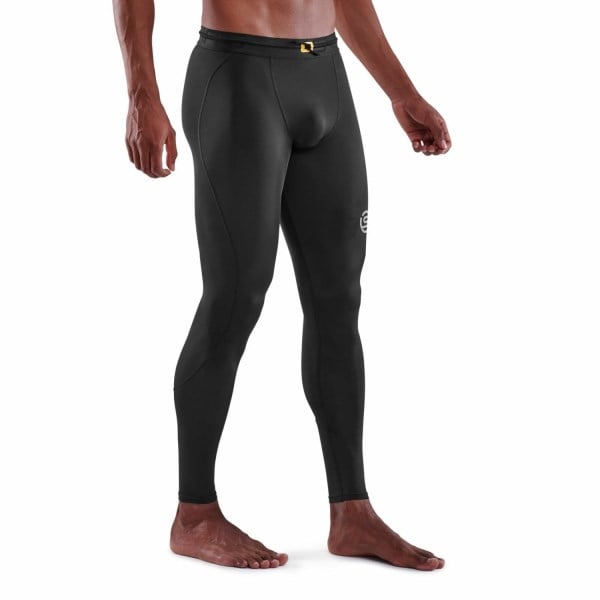 Skins Series-3 Travel and Recovery Mens Compression Long Tights - Black