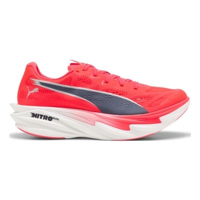 Puma Deviate Nitro Elite 4 - Womens Running Shoes - Ultra Red/Inky Depths/White