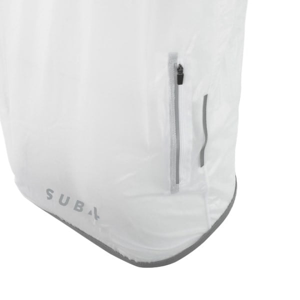 Sub4 Sleeveless Mens Running/Cycling Rain Vest - Clear