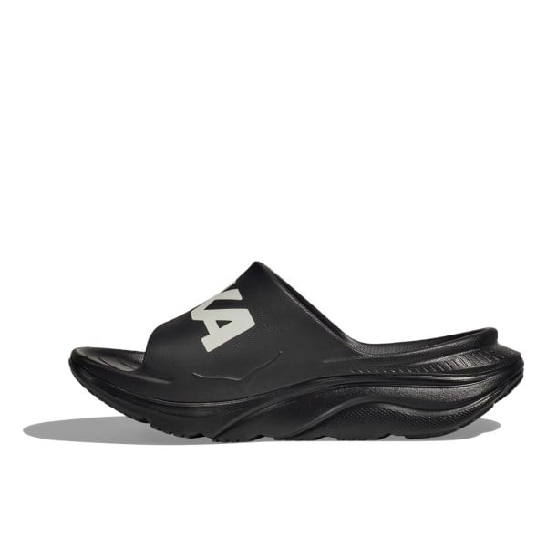 Hoka Ora Athletic Slide 3 - Unisex Recovery Slides - Black/White
