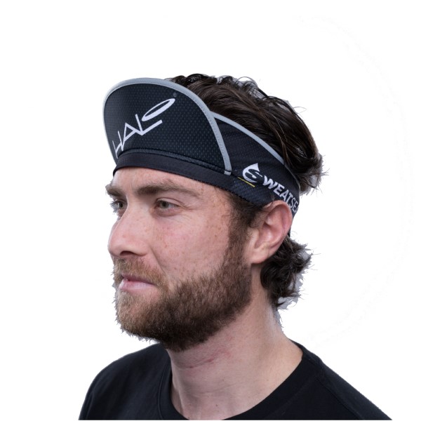Halo Ultralight Sweat Seal Sports Visor - Black