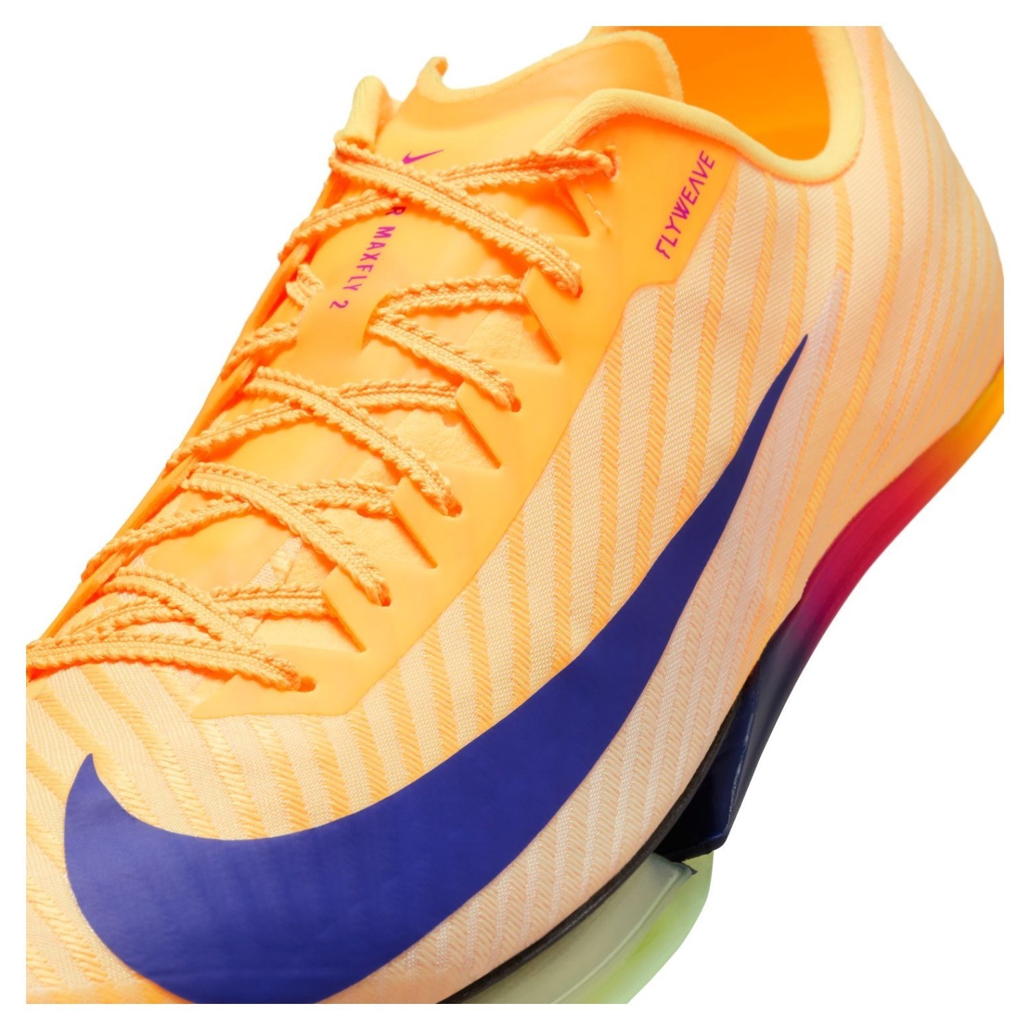 Nike Air Zoom Maxfly 2 - Unisex Track Sprint Spikes - Citron Pulse/Indigo Burst/Volt Ice