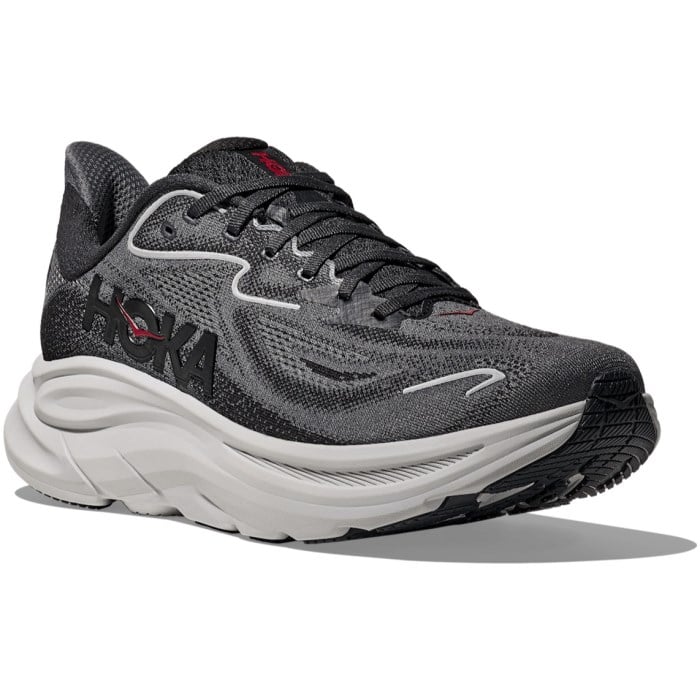 Hoka Clifton 10 - Mens Running Shoes - Carbon Black/Satellite Grey
