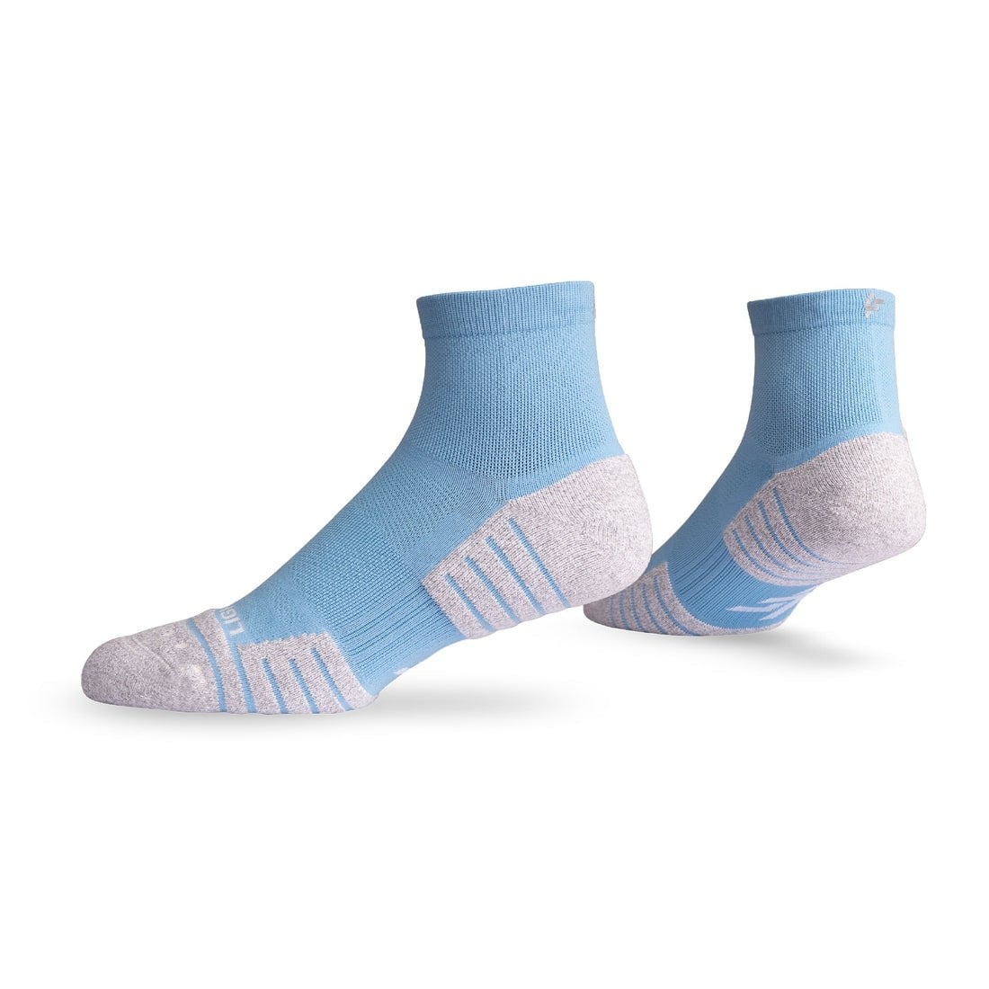 Lightfeet Performance Unisex Quarter Length Socks - Soft Blue