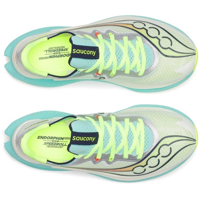 Saucony Endorphin Pro 5 - Womens Racing Shoes - White/Splash