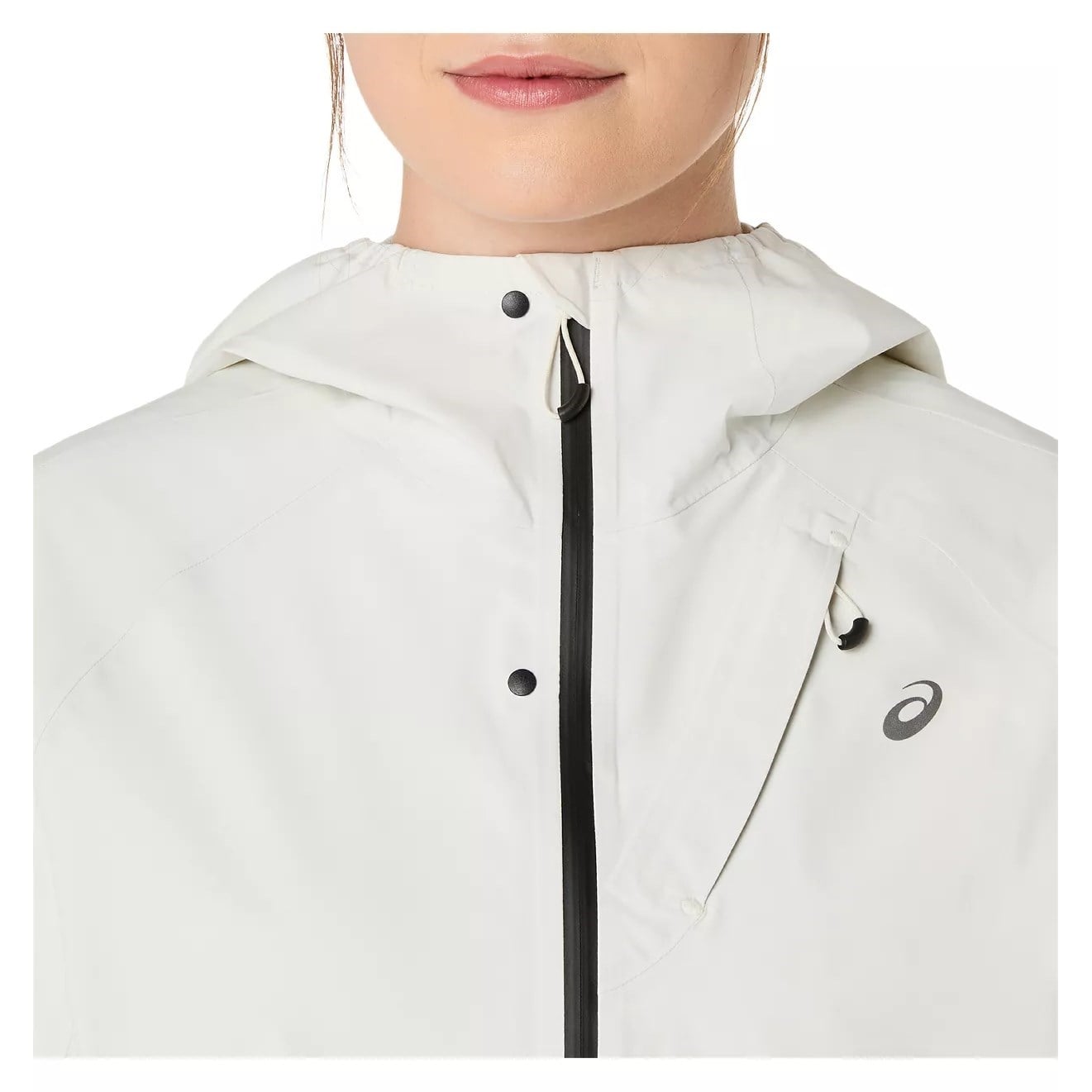 Asics MetaRun Legend Womens Running Jacket - Performance Black/Cream