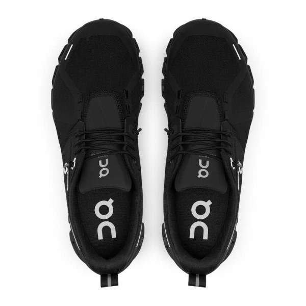 On Cloud 5 Waterproof - Womens Running Shoes - All Black
