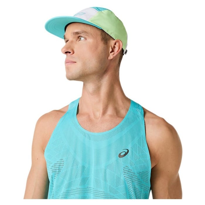 Asics MetaRun Mens Singlet - Energy Aqua - image 4