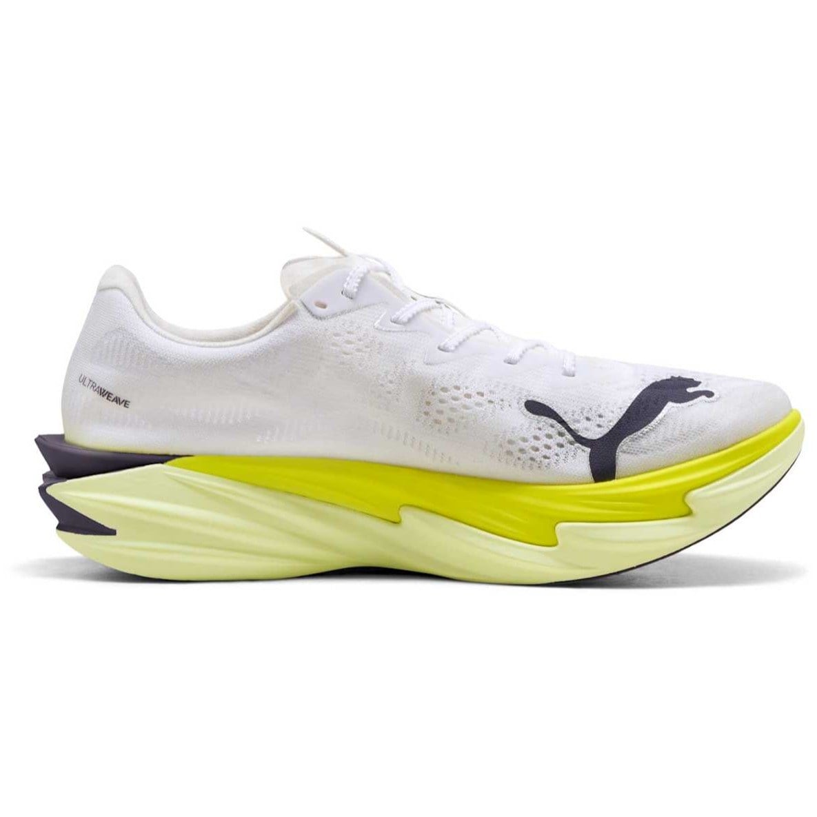 Puma Deviate Nitro Elite 4 - Mens Running Shoes - Puma White/Apple Spritz/Lux Lime