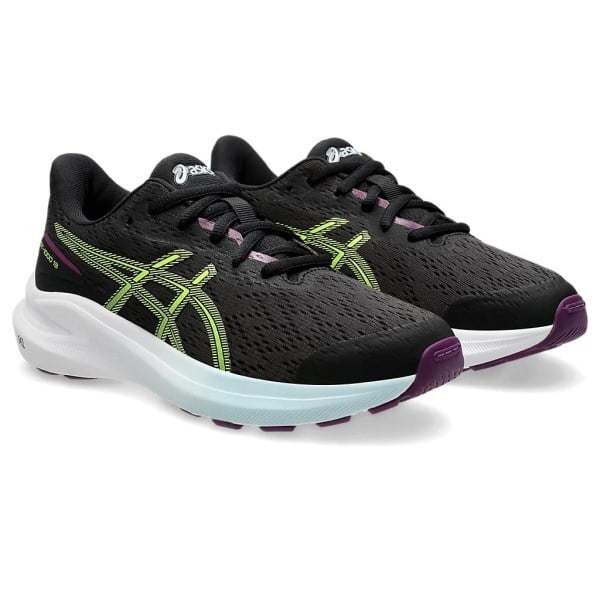 Asics GT-1000 13 GS - Kids Running Shoes - Black/Safety Yellow