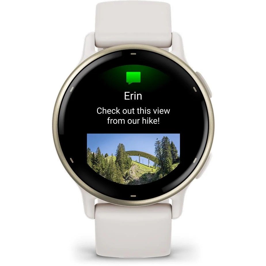 Garmin Vivoactive 5 GPS Smartwatch - Cream Gold/Ivory