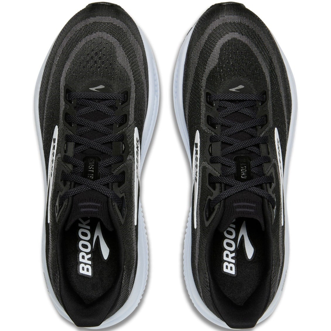 Brooks Ghost 18 - Mens Running Shoes - Black/Grey/White