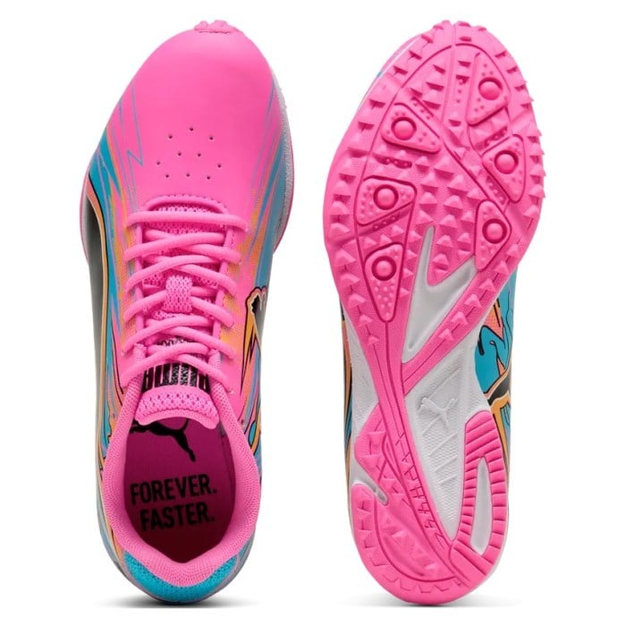 Puma evoSpeed Haraka Jr Spikeless - Kids Track and Field Shoes - Poison Pink/Bright Aqua/Sun Stream - image 4