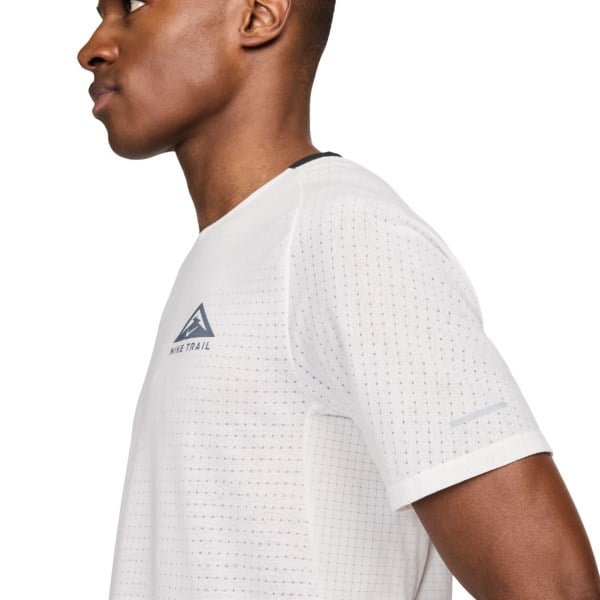 Nike Dri-Fit Trail Solar Chase Mens Trail Running T-Shirt - Summit White/Black