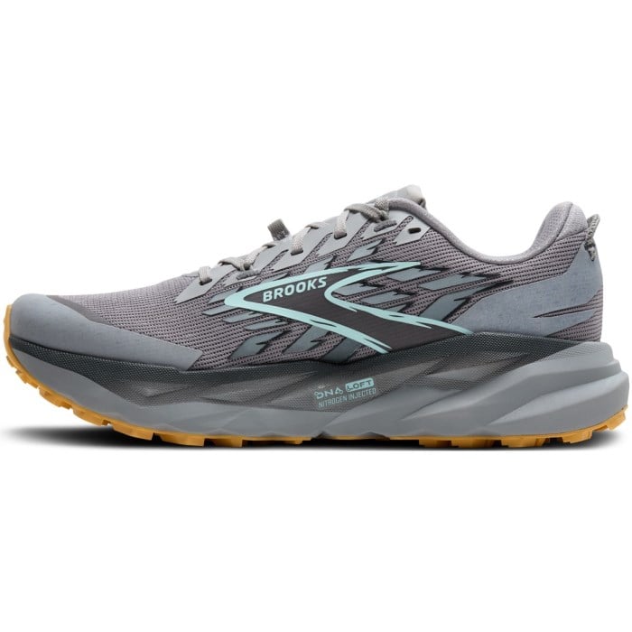Brooks Cascadia 19 - Mens Trail Running Shoes - Alloy/Ebony/Orange