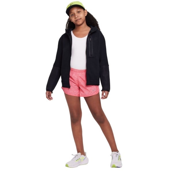 Nike Dri-Fit Tempo Kids Girls Running Shorts - Sea Coral/Reflective Silver
