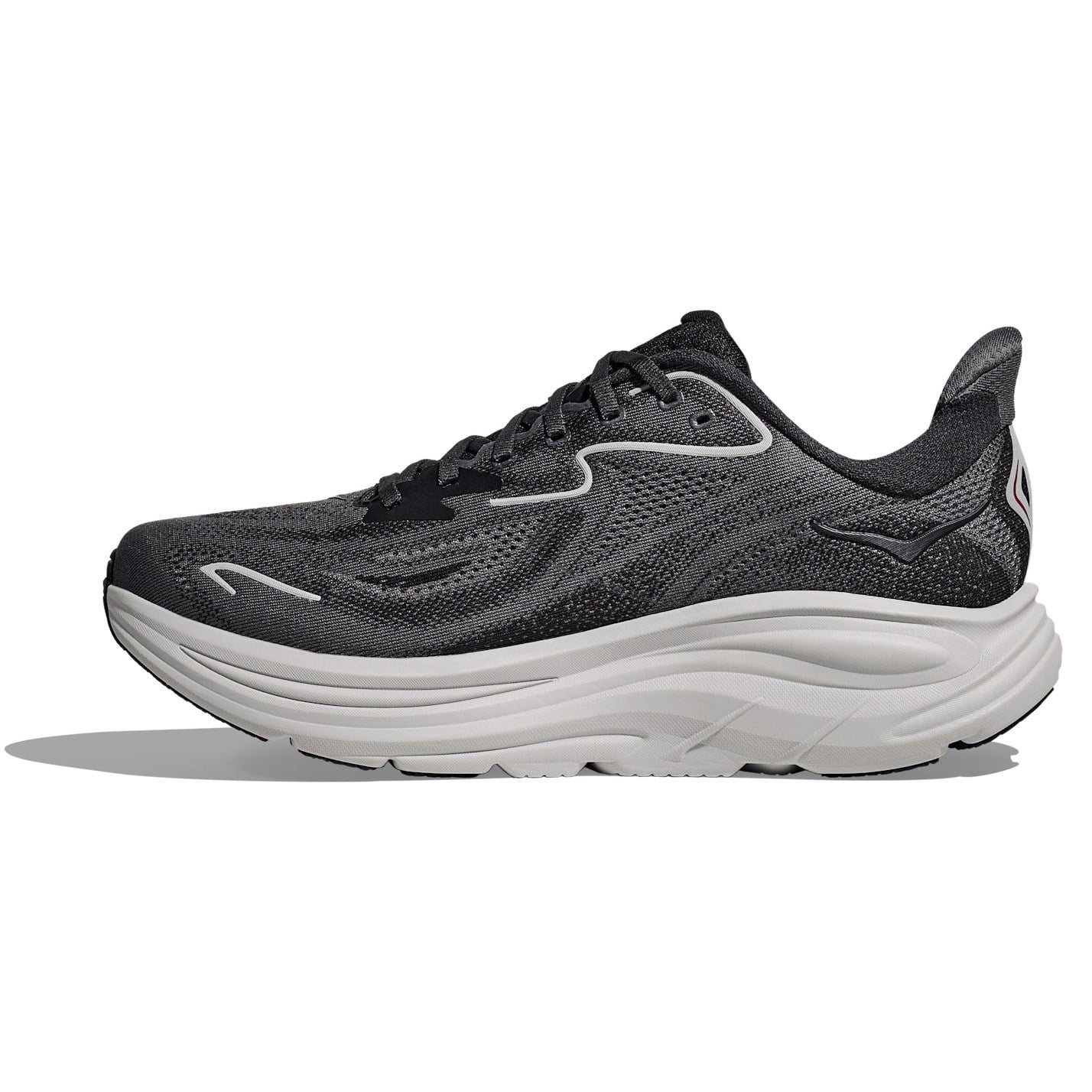 Hoka Clifton 10 - Mens Running Shoes - Carbon Black/Satellite Grey