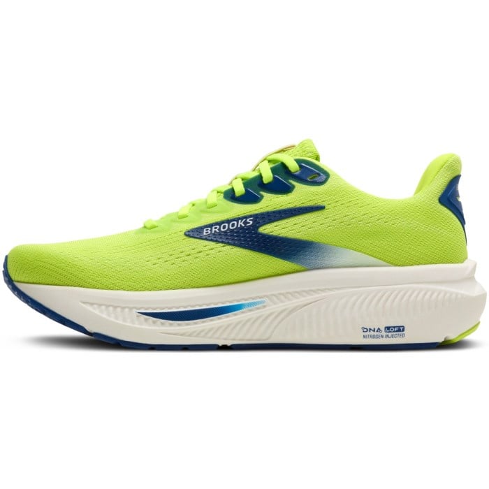 Brooks Ghost 17 - Mens Running Shoes - Acid Lime/Navy/White