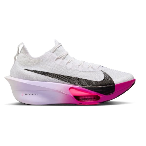 Nike Alphafly 3 - Womens Road Racing Shoes - White/Black/Purple Agate/Vivid Grape