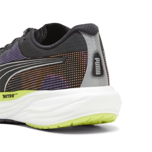 Puma Deviate Nitro 2 Psychedelic Rush - Mens Running Shoes - Black/Lime Pow/White