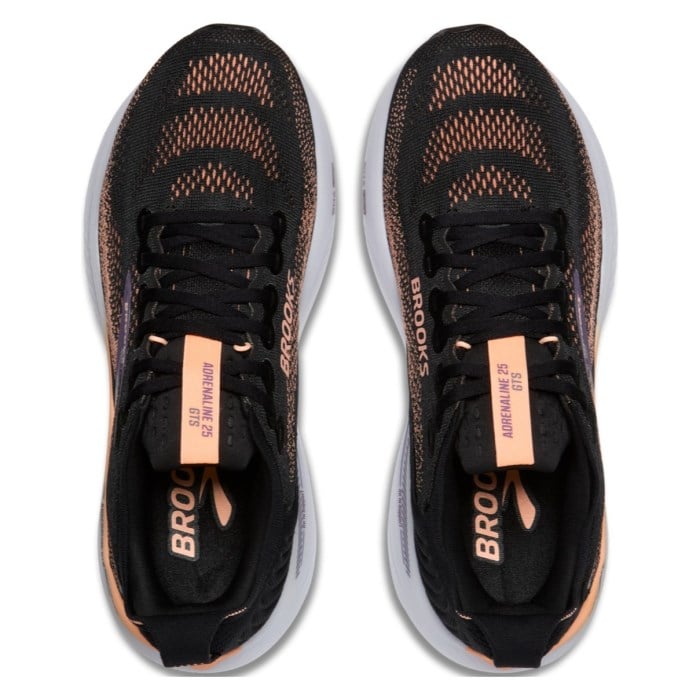 Brooks Adrenaline GTS 25 - Womens Running Shoes - Black/Peach/Mullied Grape - image 3