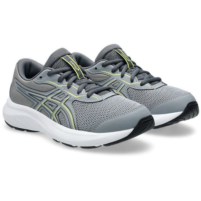 Asics Contend 9 GS - Kids Running Shoes - Gravel/Citron