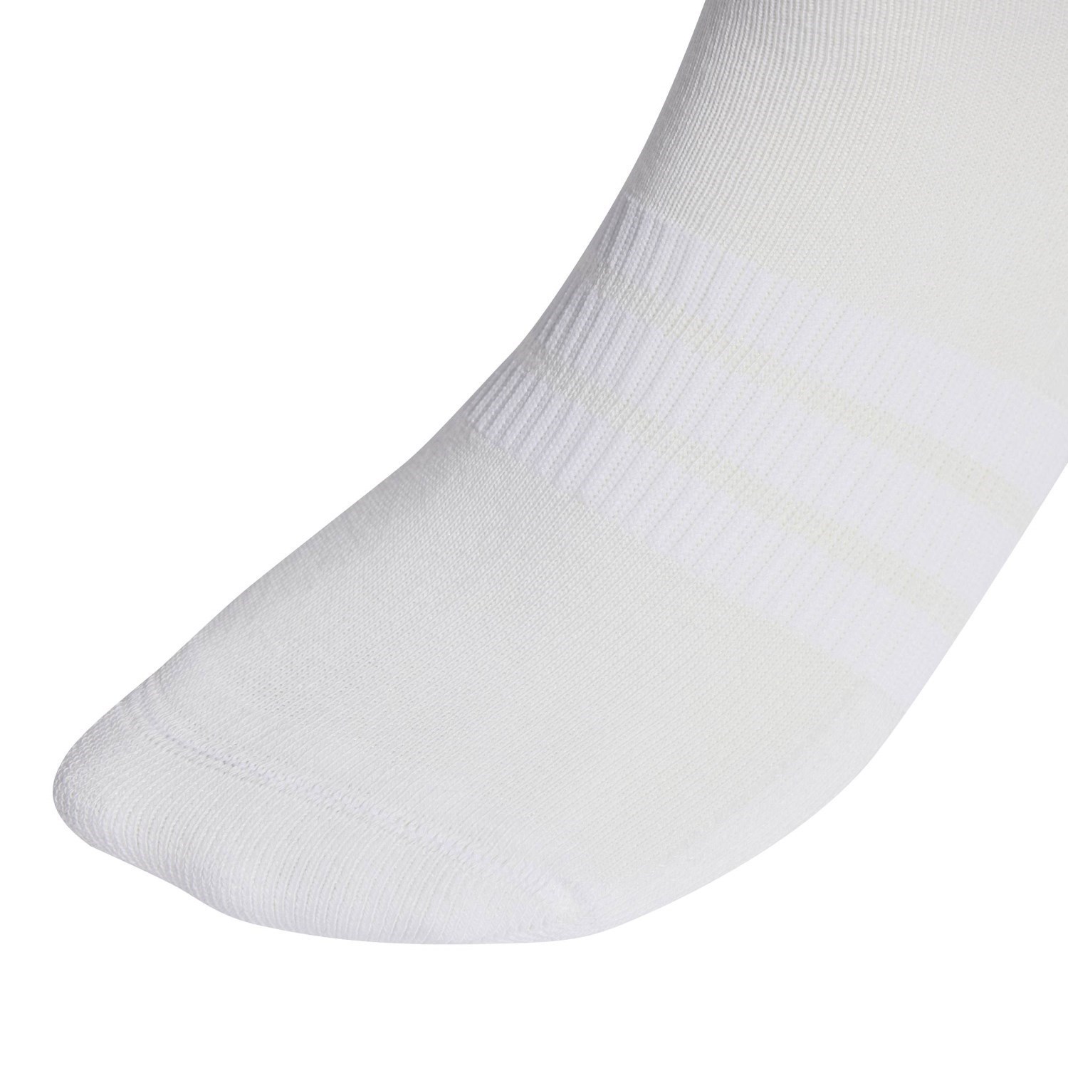 adidas Cushioned Essentials Unisex Ankle Socks - 6 Pack - White/White/Black - image 3