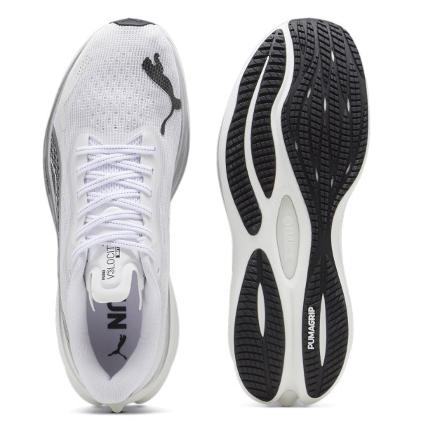 Puma Velocity Nitro 3 - Mens Running Shoes - White/Silver/Black