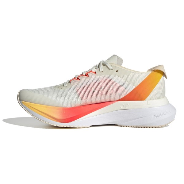 Adidas Adizero Boston 12 - Womens Running Shoes - Ivory/Iron Metallic/Solar Red