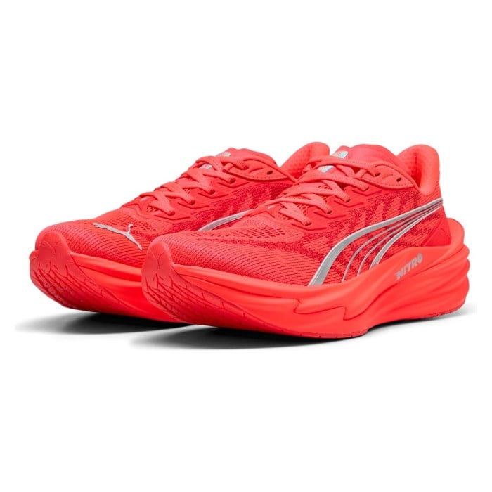 Puma Deviate Nitro 4 - Womens Running Shoes - Ultra Red/Puma Silver - image 6