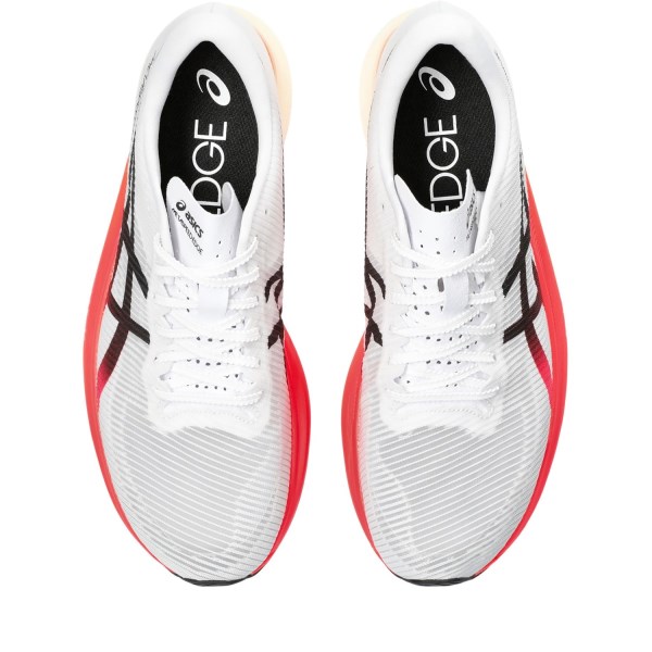 Asics MetaSpeed Edge+ - Unisex Road Racing Shoes - White/Black