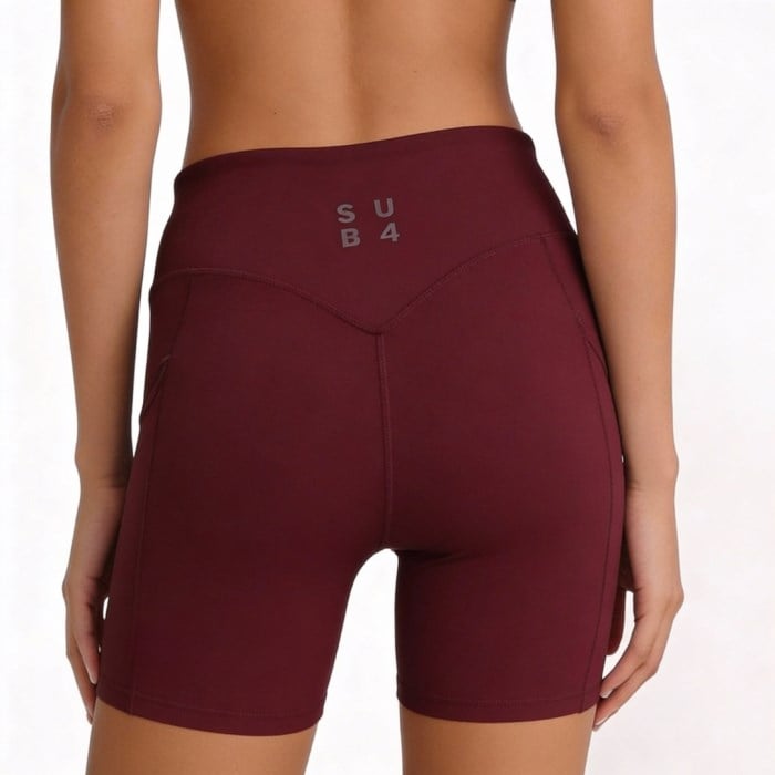 SUB4 Sports Bra & 4 inch Bike Shorts Bundle - Maroon