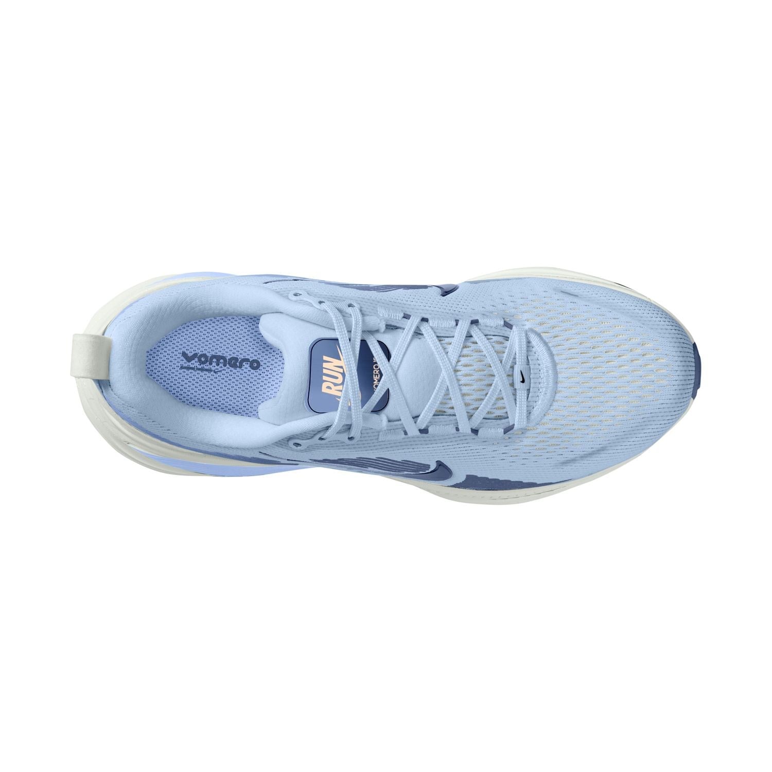 Nike Vomero 18 - Womens Running Shoes - Hydrogen Blue/Mystic Navy-Aluminum - image 6