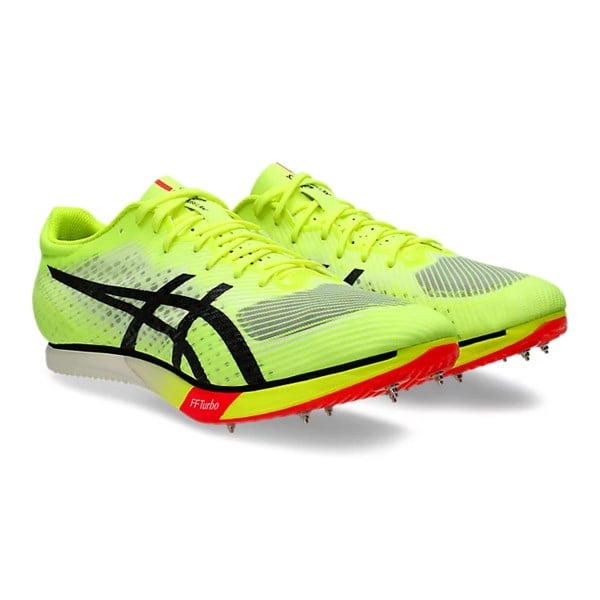 Asics Metaspeed MD - Unisex Middle Distance Track Spikes - Safety Yellow/Black
