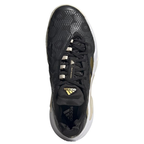 Adidas Barricade - Womens Tennis Shoes - Black/Gold Metallic/Carbon