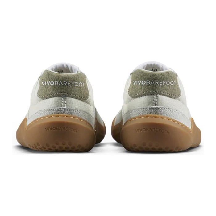 Vivobarefoot Gobi III Sneaker Leather - Mens Walking Shoes - Limestone/Dusty Green - image 4