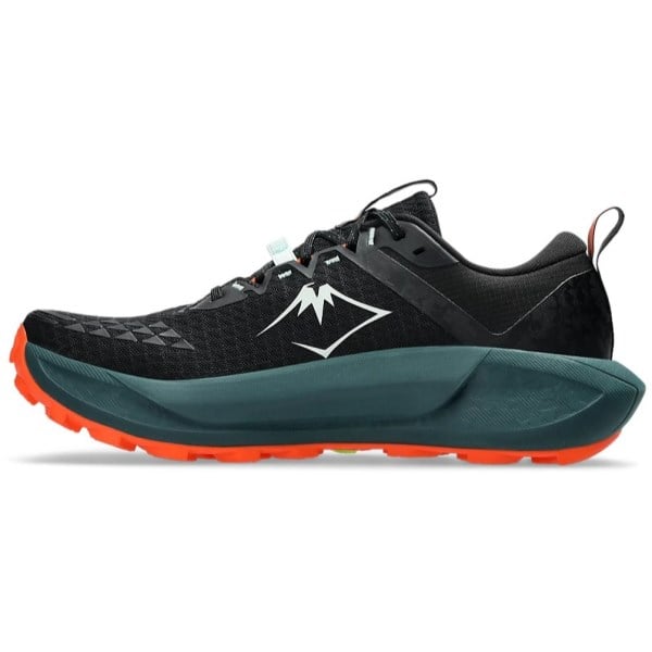 Asics Gel Trabuco 13 - Mens Trail Running Shoes - Black/Nova Orange