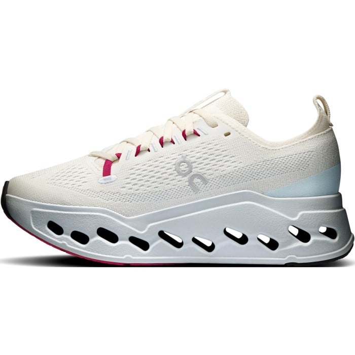 On Cloudsurfer Max - Womens Running Shoes - Ivory/Arctic
