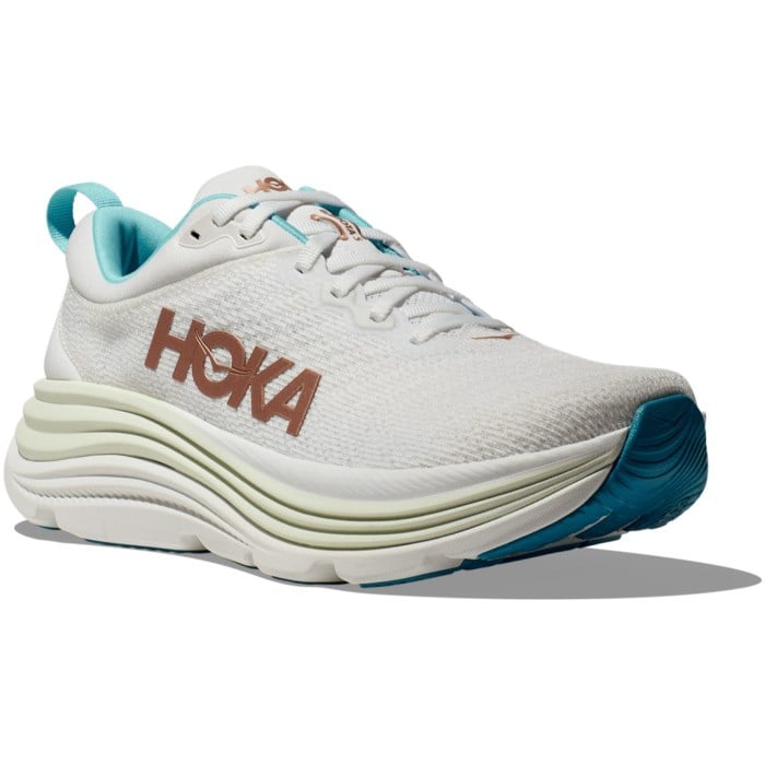 Hoka Gaviota 5 - Womens Running Shoes - Frost/Rose Gold