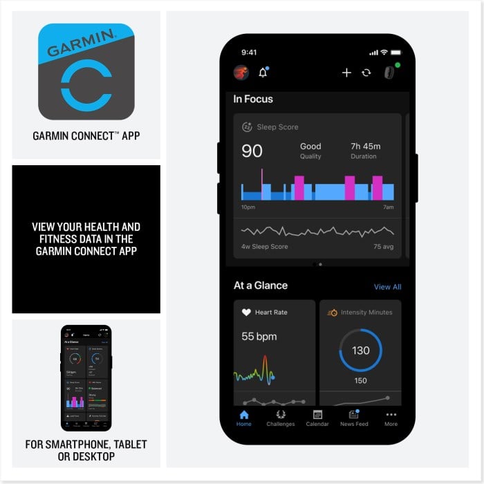 Garmin Cirqa Smart Band - Captain Blue - image 6